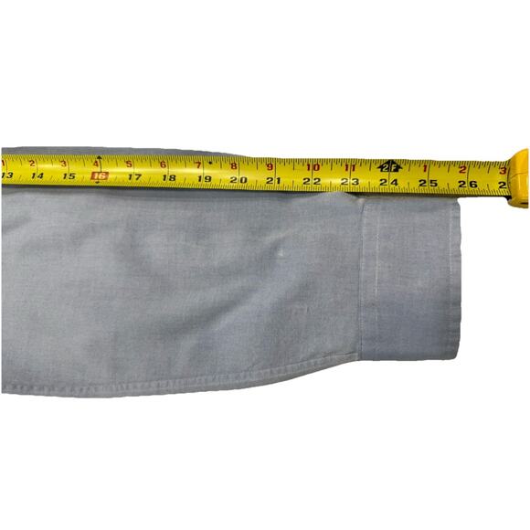 Ralph Lauren Men’s Dress Shirt 16.5 Blue Long Sleeve Button Down Classic Fit - Picture 6 of 9